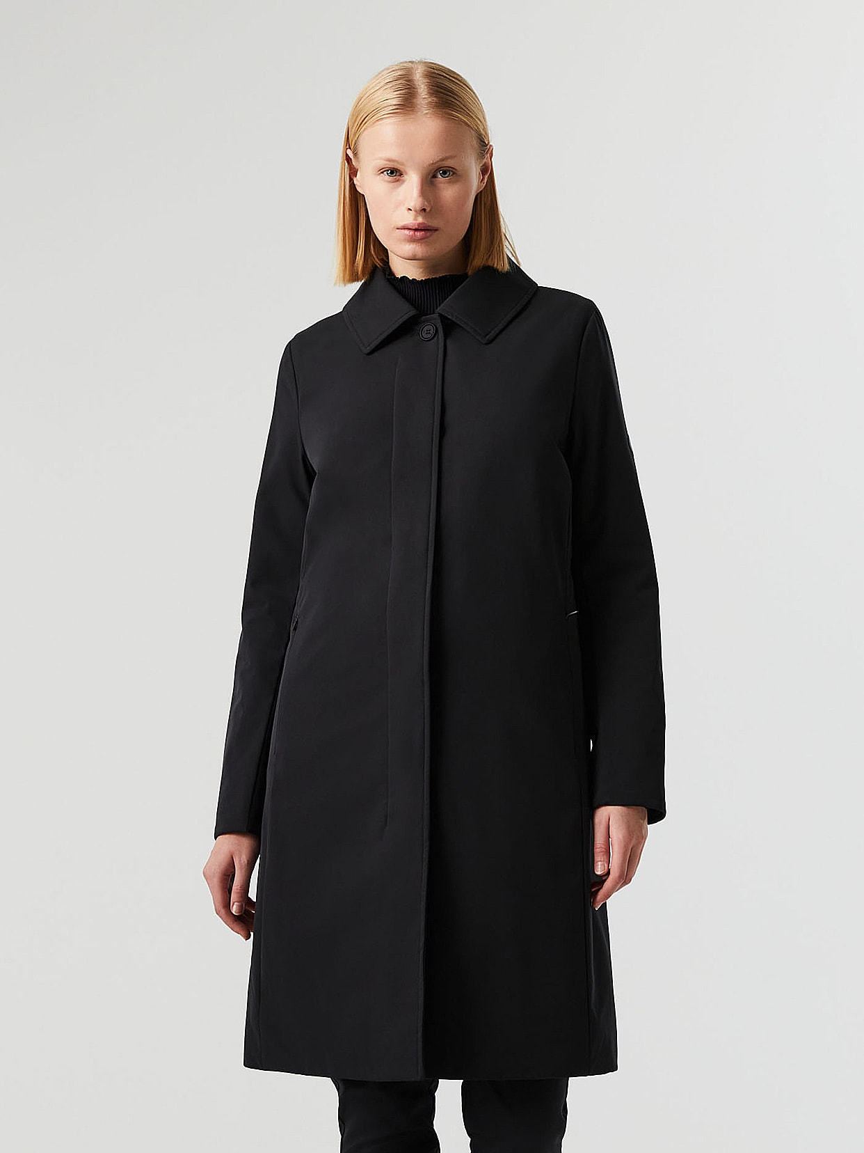 Water repellent shop trench coat